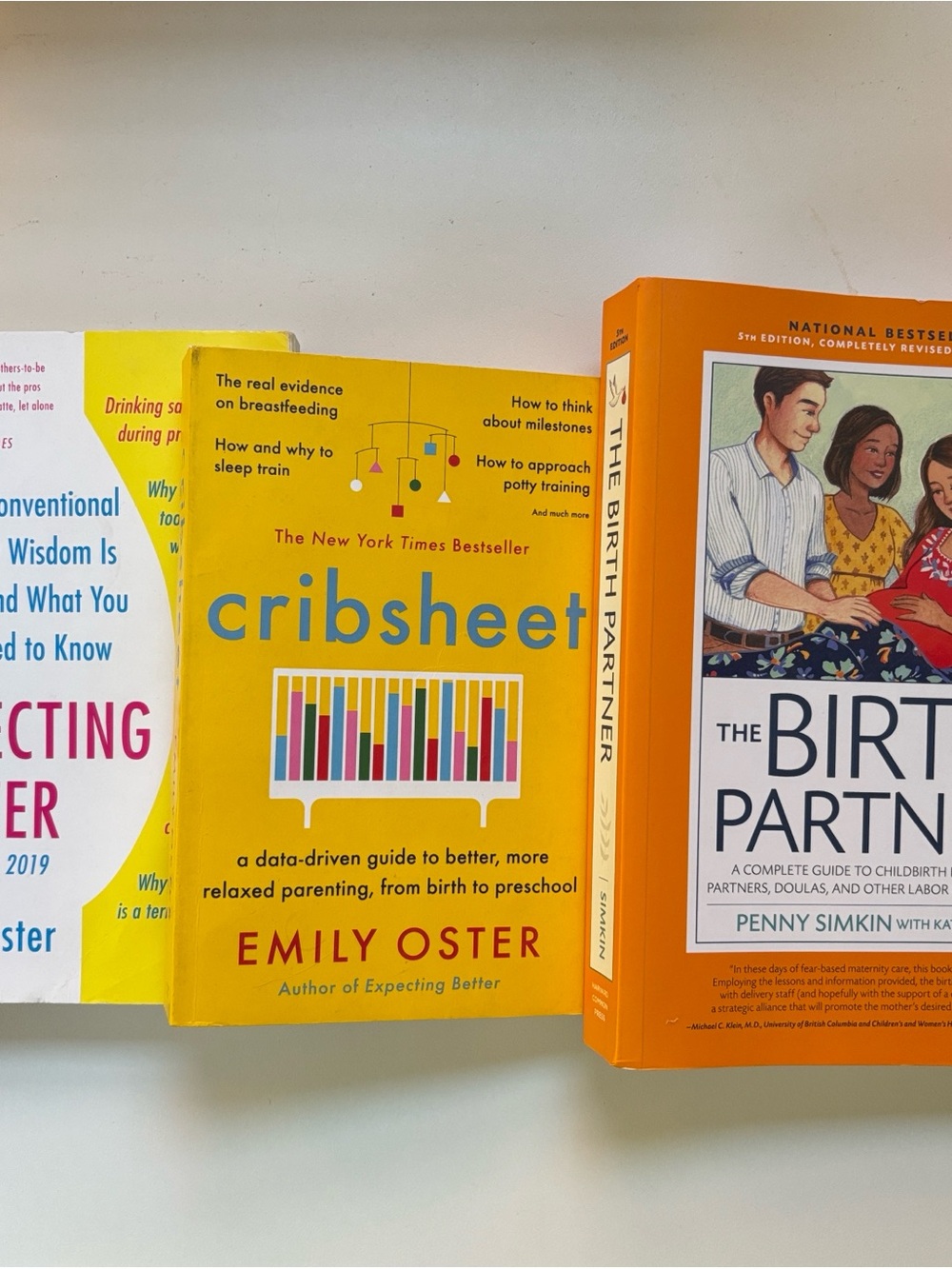 New parent book bundle - Expecting Better, Cribsheet, The Birth Partner